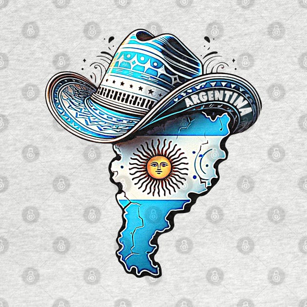 Argentina Country Flag and Hat by Sambastyles